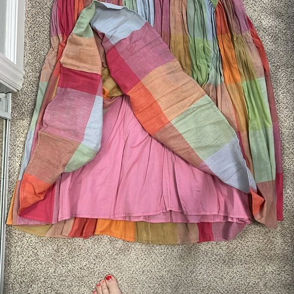 Rujuta Sheth Leila skirt in Jupiter Chex - Picture 7 of 8